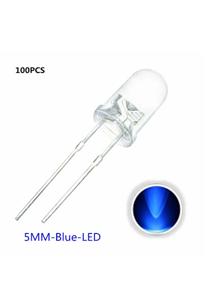 Choice3 100pcs Blue 100pcs 5mm LED Diode 5 mm Assorted Kit White Green Red Bl...