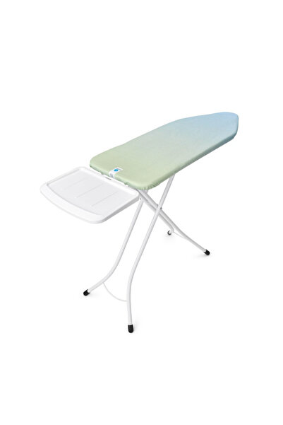 Brabantia Masă de călcat C 1008895, 124x45 cm, 7 poziții, suport pentru generator de abur, verde/albastru deschis