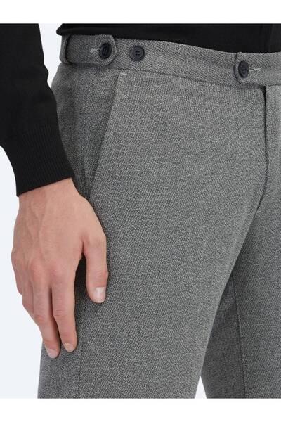Kip Antrasit Dokuma Regular Fit Casual Pantolon
