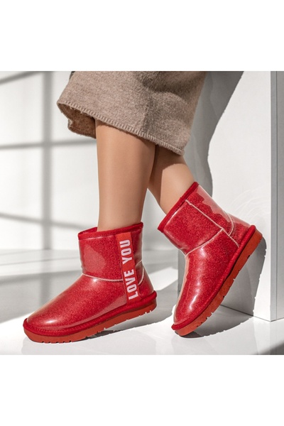 BMoD Women's short red boots MOD0283