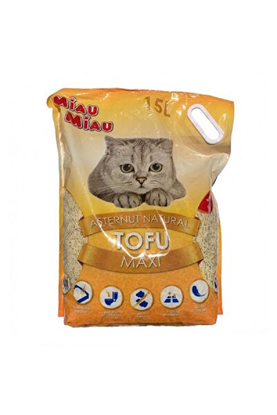 MIAU MIAU Pack of 3 X Tofu VANILLA cat litter 15L