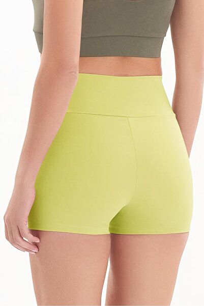 josejuan Pantaloni scurti sport mini pentru femei Leggings cu talie înaltă Strângere 7400