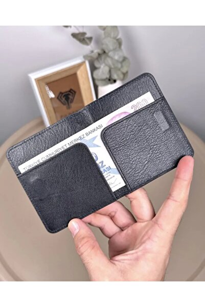 Fil Deri Genuine Leather Magnetic Minimal Card Holder 2116