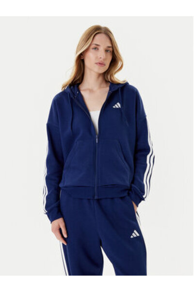 adidas Women's Sweatshirt Multicolor SPORTSWEAR-JY3083 DKBLUE/WHITE