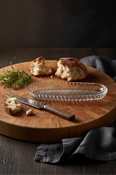 EWs Glass Fish Scale Baton Presentation Plate 28 cm