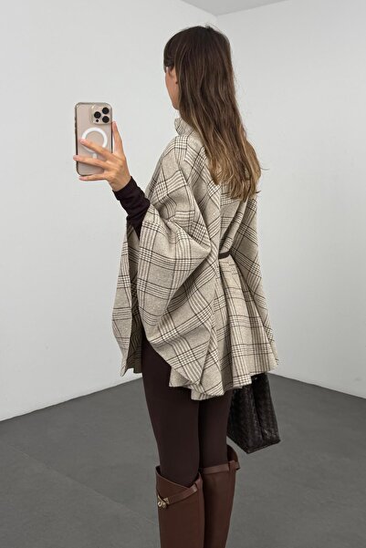 5in1Canpolat Παντόφλες με καρό βιζόν 99796