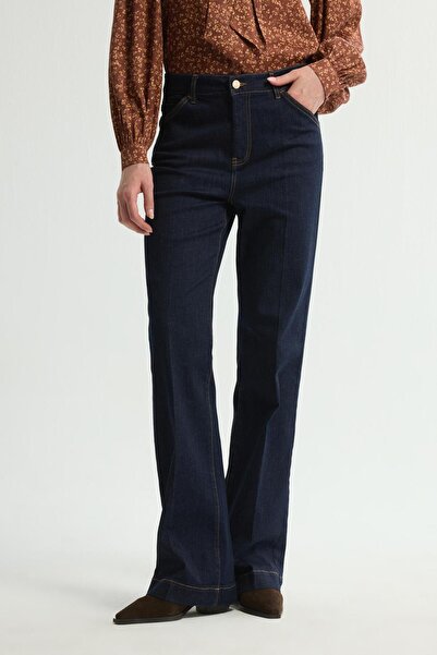 Love My Body Geniş Paça Denim Pantolon