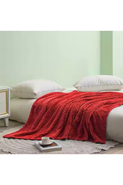 Other Elegant embossed polyester bedspread 200 x 220 cm in red - the perfect Christmas gift from Poland.