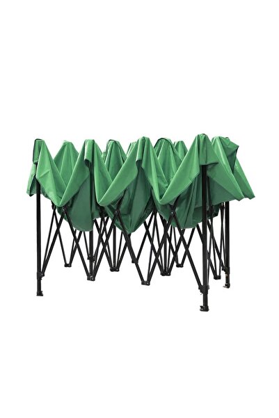 PROCART Quick tent garden tent, 3x3x3 m, 3 side walls, metal structure, waterproof, green