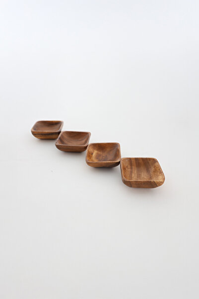 Bambuland Small Size Acacia Wood Snack Bowl - Set of 4