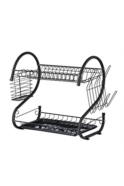 rosberg Uscător de vase R53000H, 2 niveluri, suporturi pentru tacâmuri și pah...