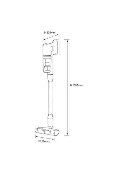 Electrolux Handstick Cordless Vacuum Cleaner Grey EFP71512
