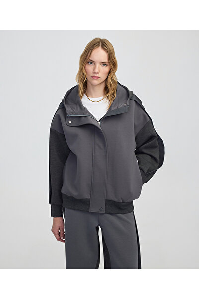 İpekyol Fabric Mix Colorblock Sweatshirt