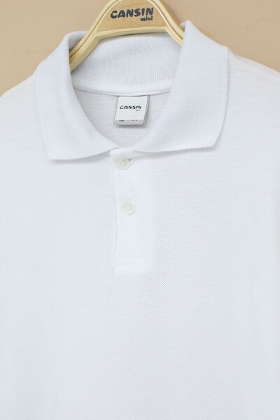 Cansın Mini Boys' Polo Neck Long Sleeve School T-Shirt 22710