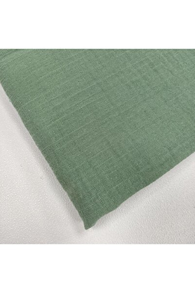 Genel Markalar Krinkıl Müslin | 2 Katlı Bürümcük Kumaş | Çağla Yeşili