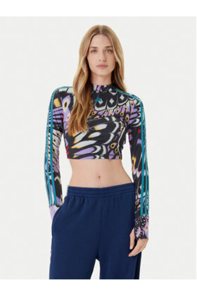 adidas Women's Blouse Multicolor SPORTSWEAR-JL8649 BLACK/PREPUR/LUSRED