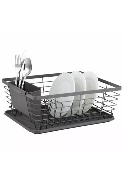 Kinghoff KH 1715 Dish Dryer, Cutlery Rack, 36x30 cm, Gray