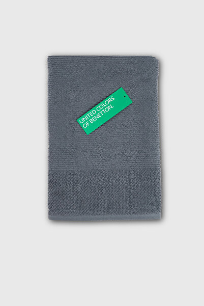 Benetton Home 3 Pieces Bath Towel Hand Face Body Dark Gray 100% Cotton 50X90 cm Hand Towel