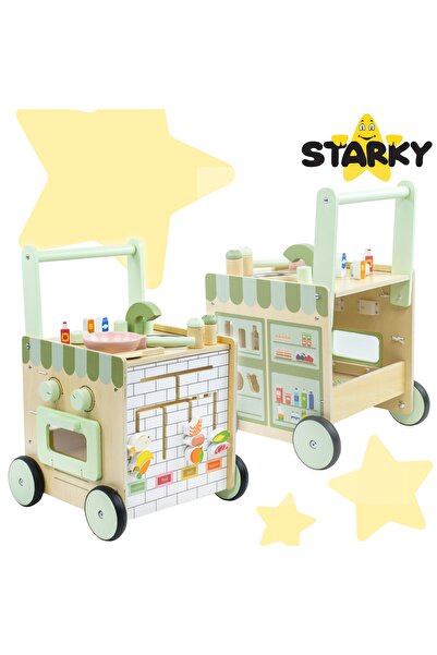 Other Ride-on push walker, wooden educational table, solid kitchen for children