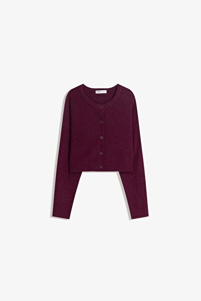Bershka Soft touch button-up cardigan