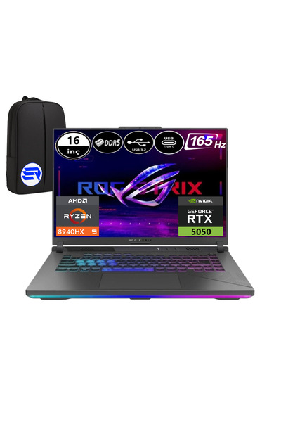 ASUS ROG Strix G614PH-RV036EP7 Ryzen 9 8940HX 32GB 2TB SSD RTX5050 Win11P 16"...