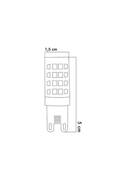 Heka Mısır Şeffaf 5W 6500K G9 LED Ampul ERD-305