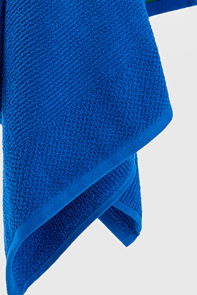 Benetton Home 3 Pieces Bath Towel Hand Face Body Blue 100% Cotton 50X90 cm Hand Towel