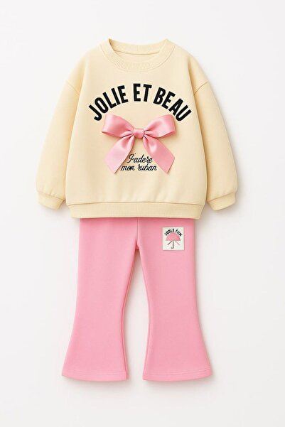 Minigimin Cicileri Set pentru fetiță cu imprimeu Jolie cu detaliu de panglici...