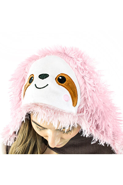 Other Blanket with buttons, hood, sleeves, sloth, pink, buttoned, warm