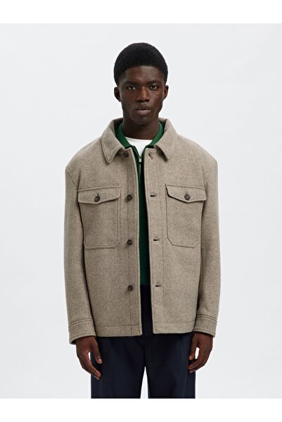 Selected Homme Shacket Wollmix