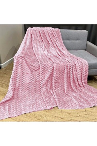 Other Pink embossed plaid quilt blanket 160x200 cm saint's day gift