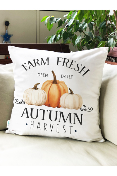 Evmila Autumn Patterned Throw Pillow Cover