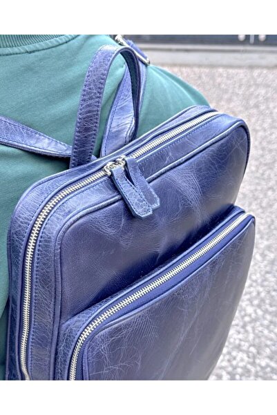 Fil Deri Genuine Leather Premium Backpack with Laptop Compartment 2119