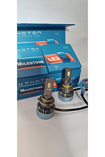 Photon Toyota Auris (2006-2012) Led Uzun Far Ampulü Milestone Hb3 9005 black ...