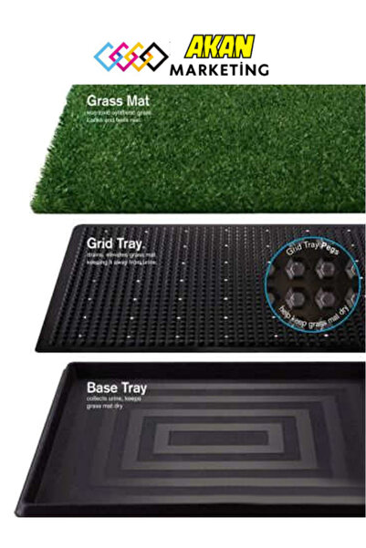 Genel Markalar Pet Park Köpek Tuvalet Eğitim Parkı Büyük, 64cm X 51cm X 3.8cm...