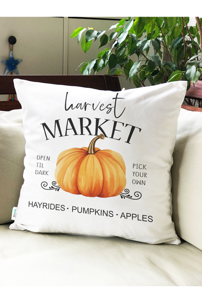 Evmila Autumn Patterned Throw Pillow Cover