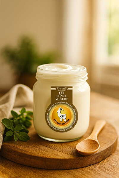 ÇİT KEÇİ ÇİFTLİĞİ Doğal Süzme Yoğurt 400 Gr – %100 Keçi Sütünden, Katkısız