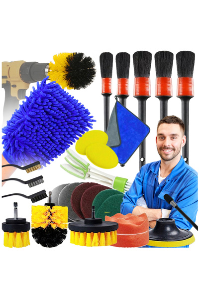 Other Kit de detailing auto, perii, 26 buc.