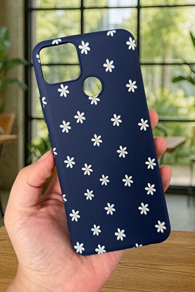 Vip Case REALME C25S Uyumlu Mini Papatya Desenli Silikon Darbe Emici Klasik K...