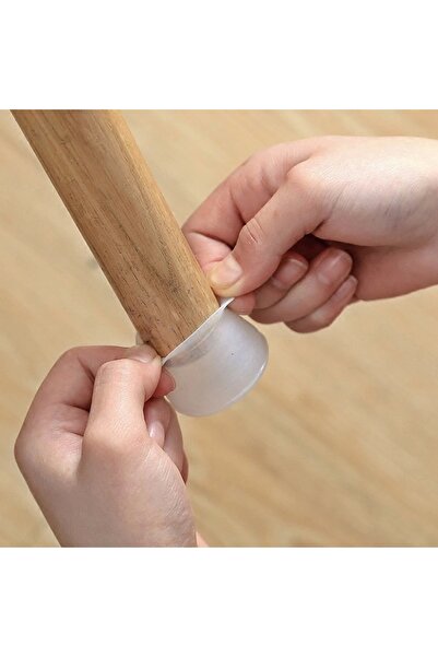 ÇERÇİCİ 12 Pieces Table Chair Furniture Leg Protector Silicone Case - Noise Absorbing Hardwood Protector Silicone