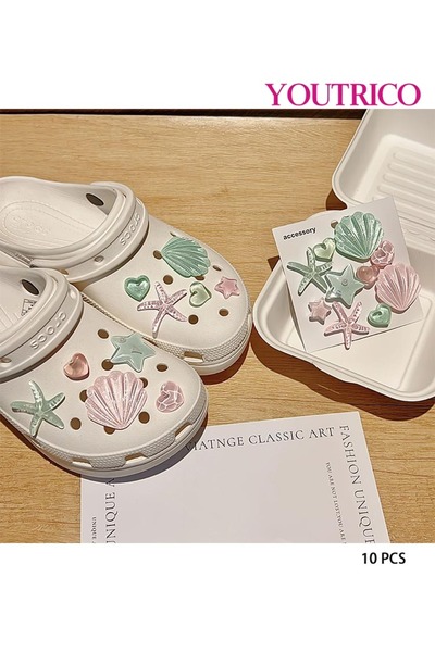 Youtrico Cute 3D Jibbitz Charms for Girls - Slipper Ornament Set