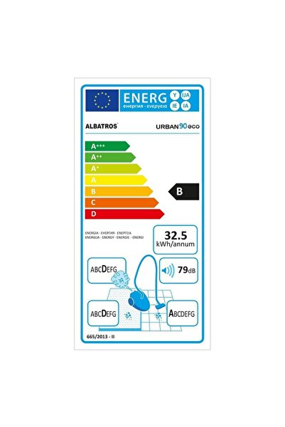 ALBATROS Albatros vacuum cleaner, cyclonic, dry vacuuming, high-performance motor, -type, 900 W, 2 liters, filter...