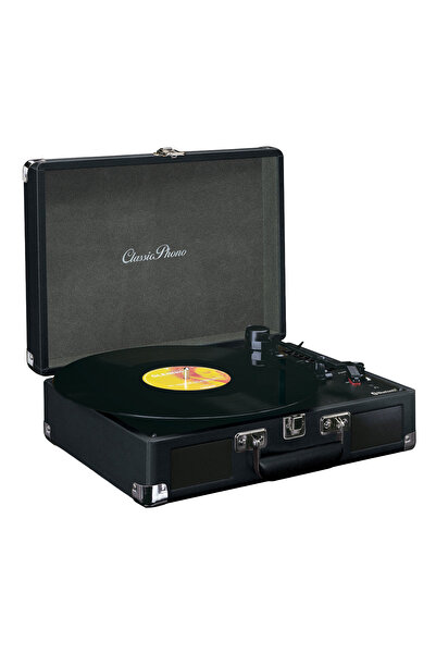 Lenco TT-114BK Siyah Dahili Hoparlörlü Pikap-TT-114BK