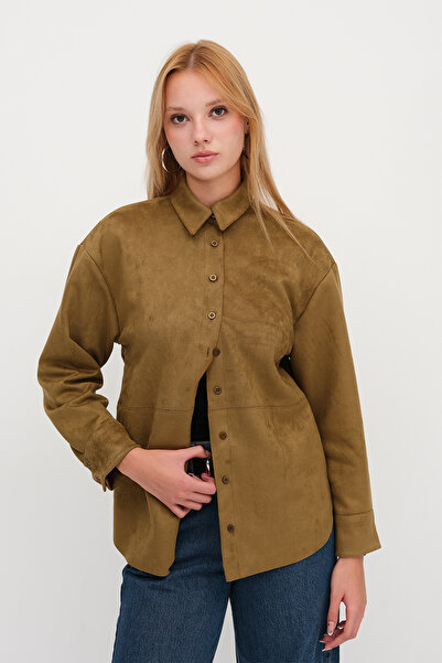 Addax Buttoned Suede Shirt G17550