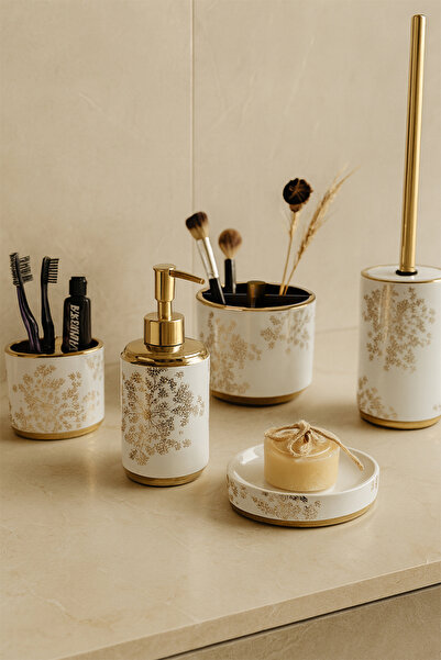 Prima Nova Eleanora Bathroom Set 5 Pieces - White