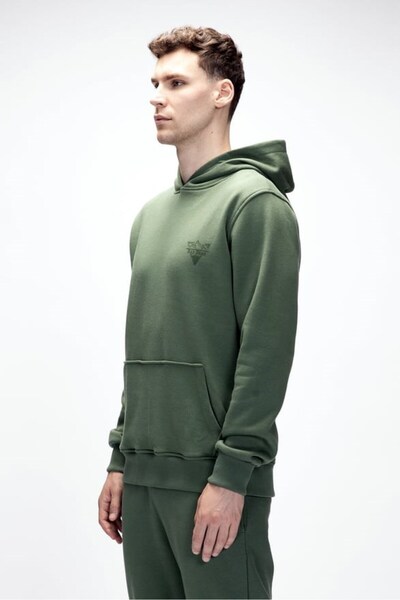 Bad Bear Hooded Men's Green Lacquer Hoodie 25.02.12.006-C123