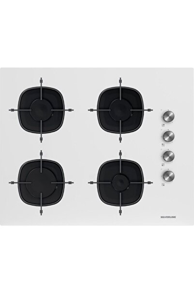 Silverline Beyaz 65cm Ocaklı Cam Ankastre Set (3481 Flam - CS5700E7W01 - BO6501W01)