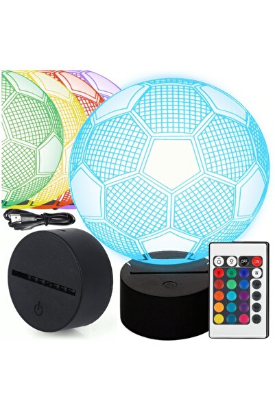 Other 3D LED Night Light Ball Shape Desk Lamp Decorative Kids Touch USB + Remote Control