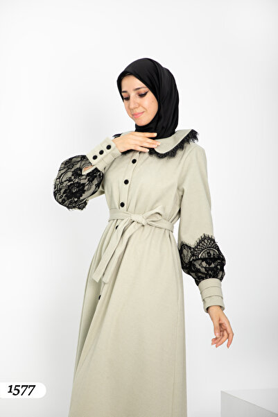 Moda Fatma Dantelli Palto 1577