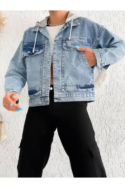 Noa Noa Детальний опис: джинсова куртка з капюшоном